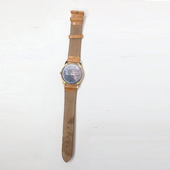 Vintage Ruane Manning Horse Watch Equestrian Gold Tone Faux Leather Band Quartz - Picture 6 of 11